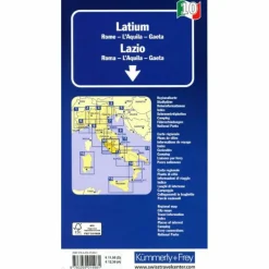 LATIUM-ROM NR. 10 REGIONALKARTE ITALIEN 1:200 000 - Straßenkarte^ Straßenkarten|Straßenkarten
