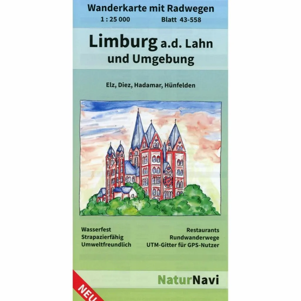 LIMBURG A.D. LAHN UND UMGEBUNG 1 : 25 000 - Wanderkarte^ Wanderkarten Und Winterkarten|Wanderkarten Und Winterkarten