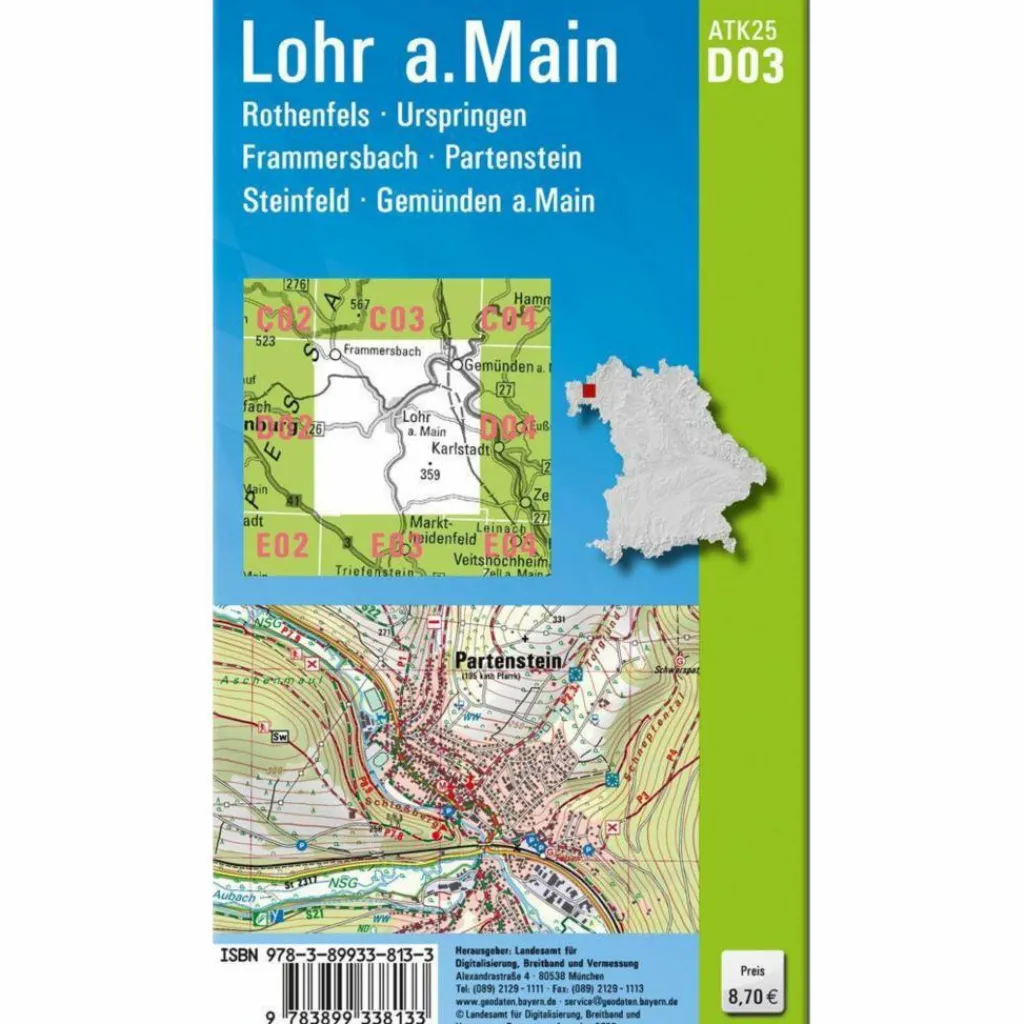 LOHR AM MAIN 1 : 25 000 - Wanderkarte^ Wanderkarten Und Winterkarten|Wanderkarten Und Winterkarten