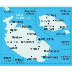 MALTA, GOZO 1:25 000 - Straßenkarte^ Straßenkarten|Straßenkarten