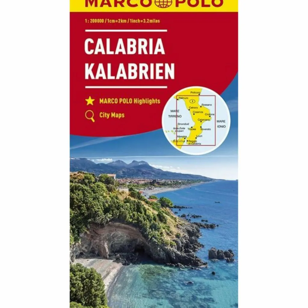 MARCO POLO KARTE ITALIEN 13. KALABRIEN 1 - Straßenkarte^ Straßenkarten|Straßenkarten