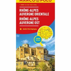 MARCO POLO REGIONALKARTE FRANKREICH: RHÔNE-ALPES, AUVERGNE^ Straßenkarten|Straßenkarten