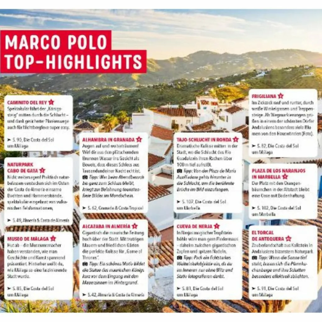 MARCO POLO REISEFÜHRER COSTA DEL SOL, COSTA DE ALMERÍA^ Reiseführer Südeuropa