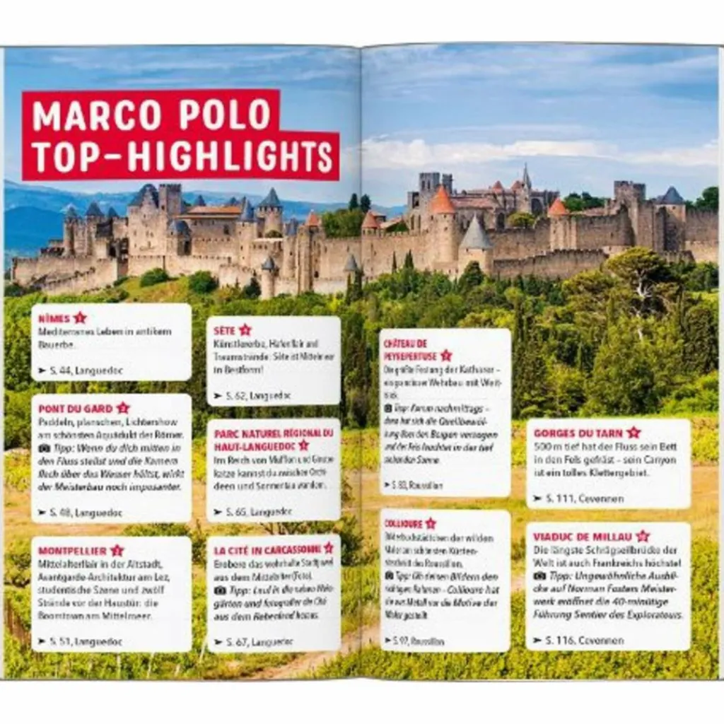 MARCO POLO REISEFÜHRER LANGUEDOC-ROUSSILLON, CEVENNEN^ Reiseführer Westeuropa