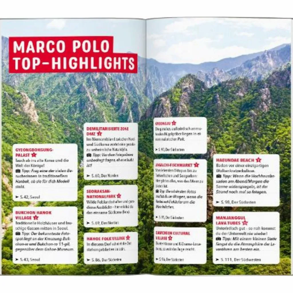 MARCO POLO REISEFÜHRER SÜDKOREA^ Reiseführer Ostasien