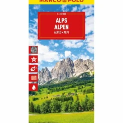 Straßenkarten|Straßenkarten*MARCO POLO REISEKARTE ALPEN 1:650.000 - Straßenkarte