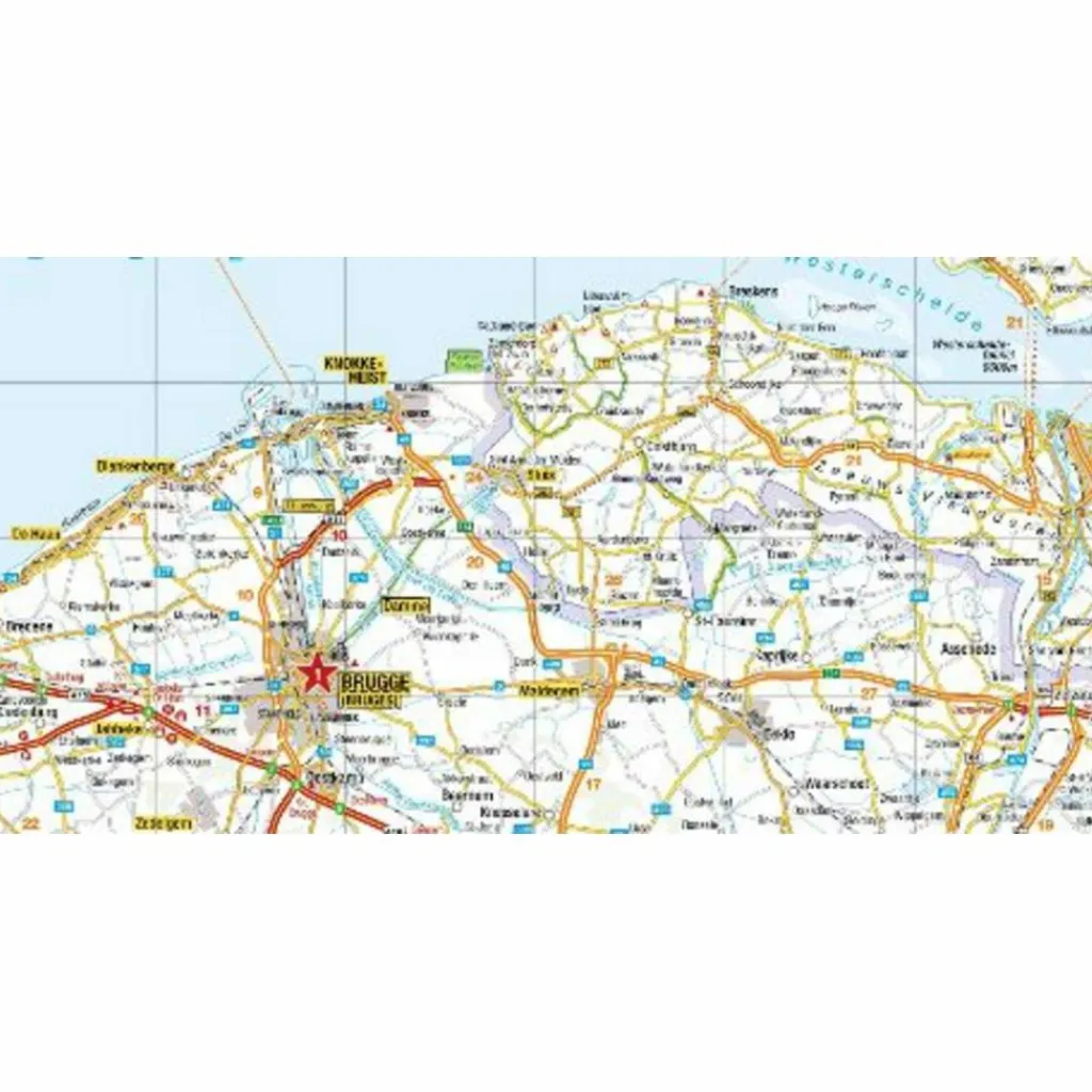 Straßenkarten|Straßenkarten*MARCO POLO REISEKARTE BELGIEN, LUXEMBURG 1:250.000 - Straßenkarte