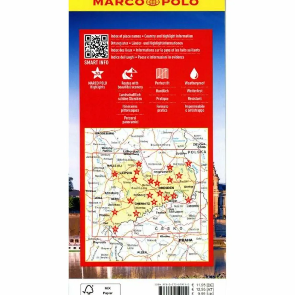 Straßenkarten|Straßenkarten*MARCO POLO REISEKARTE DEUTSCHLAND 09 SACHSEN 1:225.000 - Straßenkarte