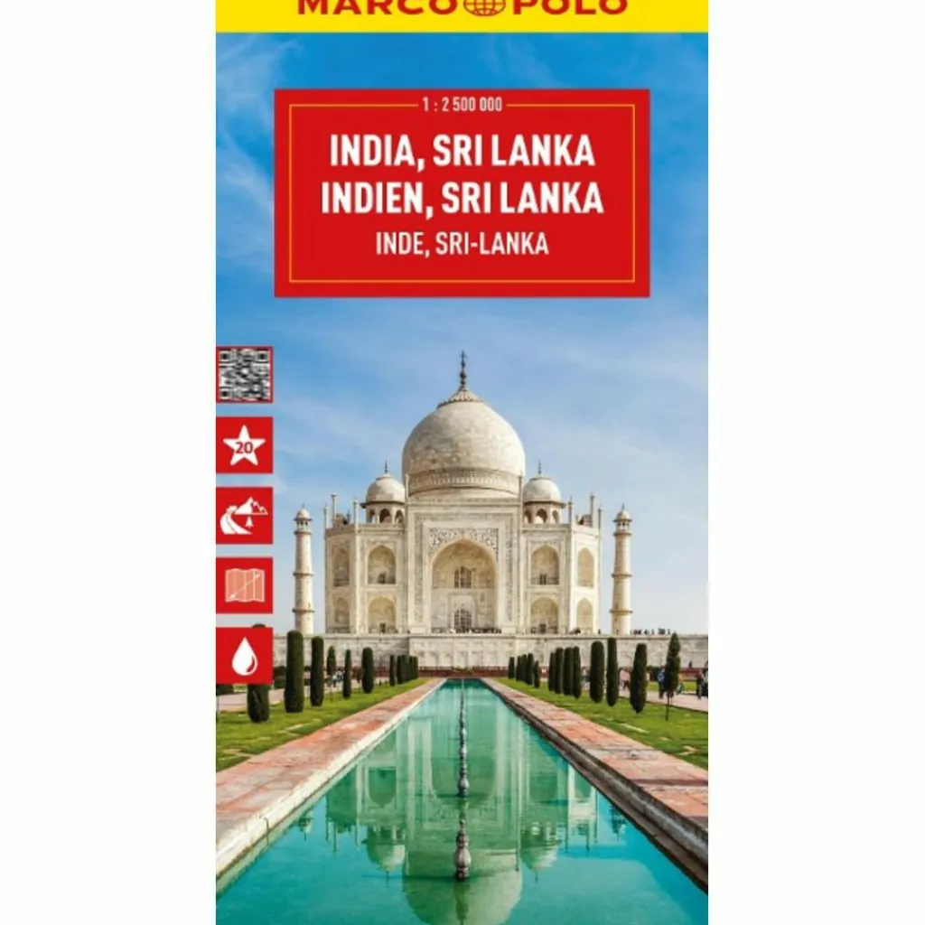 Straßenkarten|Straßenkarten*MARCO POLO REISEKARTE INDIEN, SRI LANKA 1:2,5 MIO. - Straßenkarte