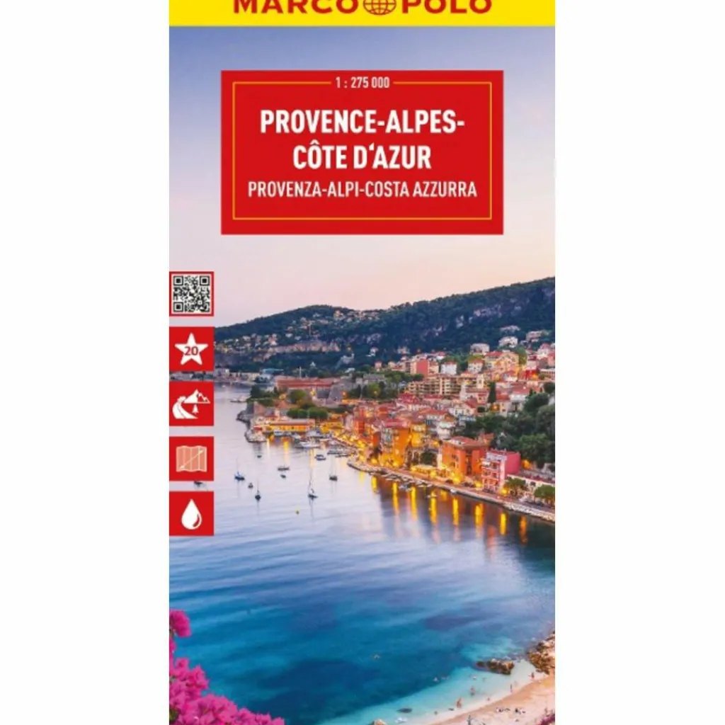 Straßenkarten|Straßenkarten*MARCO POLO REISEKARTE PROVENCE-ALPES-CÔTE D'AZUR 1:275.000 - Straßenkarte