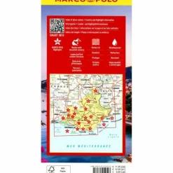 Straßenkarten|Straßenkarten*MARCO POLO REISEKARTE PROVENCE-ALPES-CÔTE D'AZUR 1:275.000 - Straßenkarte