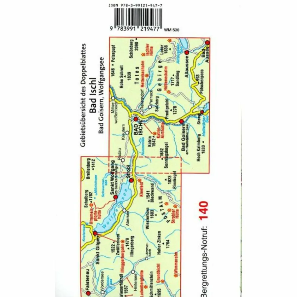 MAYR WANDERKARTE BAD ISCHL - BAD GOISERN - WOLFGANGSEE XL^ Wanderkarten Und Winterkarten|Wanderkarten Und Winterkarten