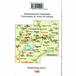 Wanderkarten Und Winterkarten|Wanderkarten Und Winterkarten*MAYR WANDERKARTE FERIENREGION ST. ANTON AM ARLBERG XL