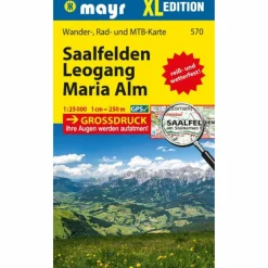 MAYR WANDERKARTE SAALFELDEN - LEOGANG - MARIA ALM XL^ Wanderkarten Und Winterkarten|Wanderkarten Und Winterkarten
