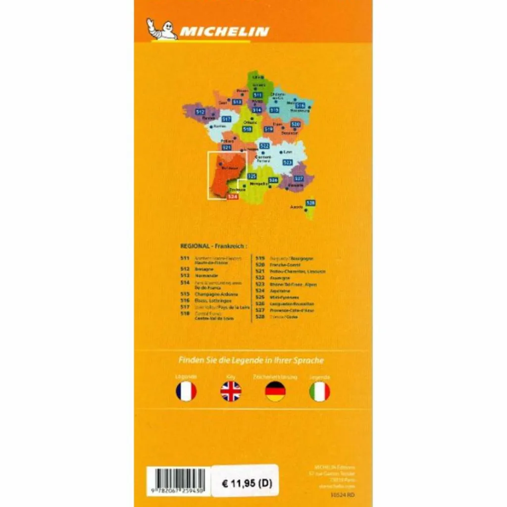 Straßenkarten|Straßenkarten*MICHELIN AQUITAINE - Straßenkarte