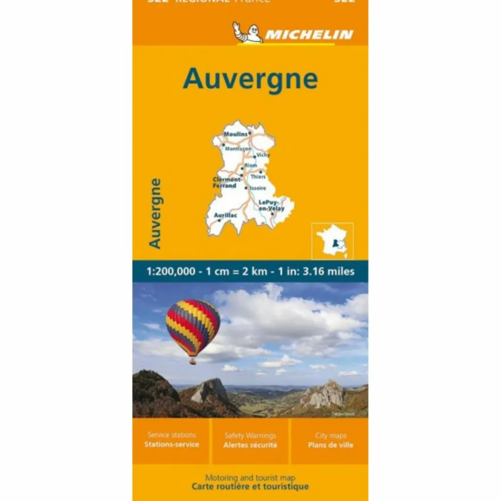 MICHELIN AUVERGNE-LIMOUSIN - Straßenkarte^ Straßenkarten|Straßenkarten
