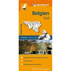 Straßenkarten|Straßenkarten*MICHELIN BELGIEN SÜD. STRAßEN- UND TOURISMUSKARTE - Straßenkarte