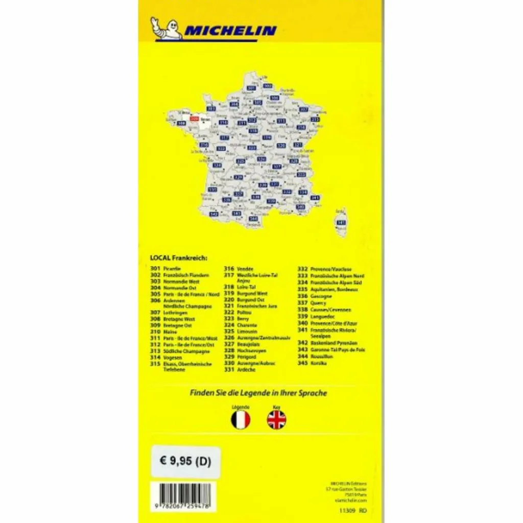 Straßenkarten|Straßenkarten*MICHELIN BRETAGNE OST - Straßenkarte