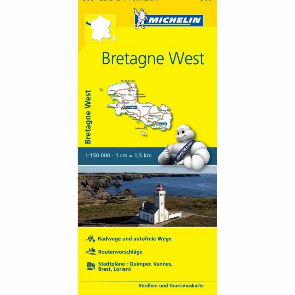 Straßenkarten|Straßenkarten*MICHELIN BRETAGNE WEST - Straßenkarte