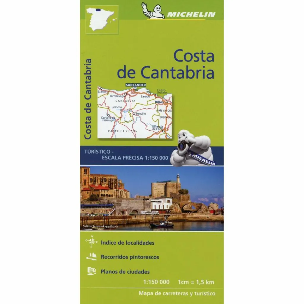 MICHELIN COSTA DE CANTABRIA - Straßenkarte^ Straßenkarten|Straßenkarten