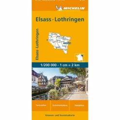 MICHELIN ELSASS LOTHRING - Straßenkarte^ Straßenkarten|Straßenkarten