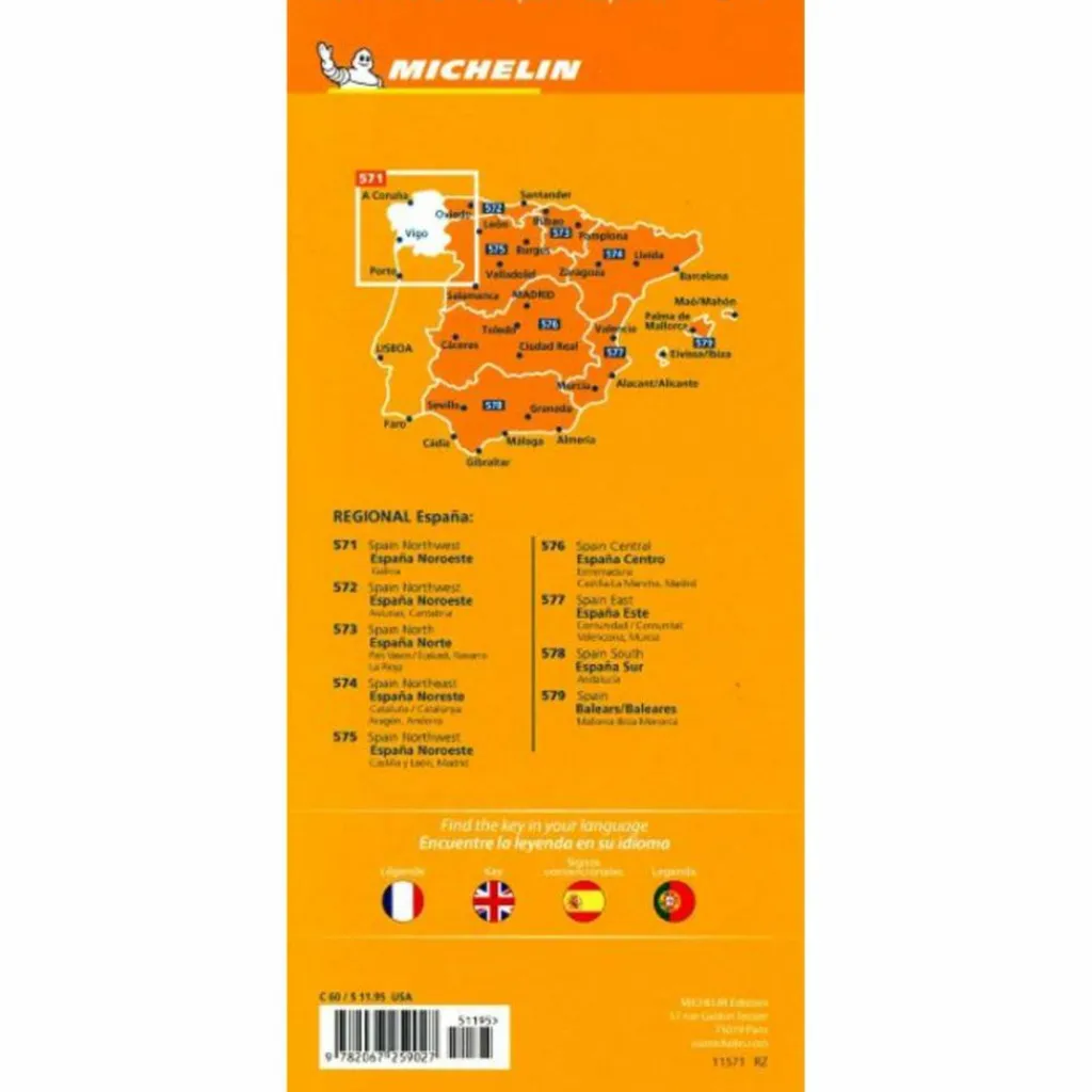 MICHELIN GALICIEN - Straßenkarte^ Straßenkarten|Straßenkarten