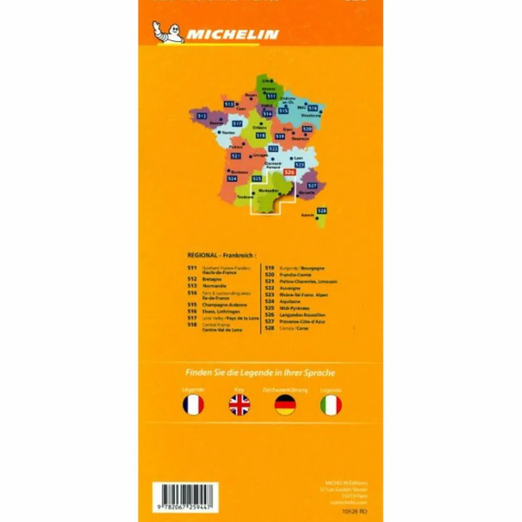 MICHELIN LANGUEDOC-ROUSSILLON - Straßenkarte^ Straßenkarten|Straßenkarten