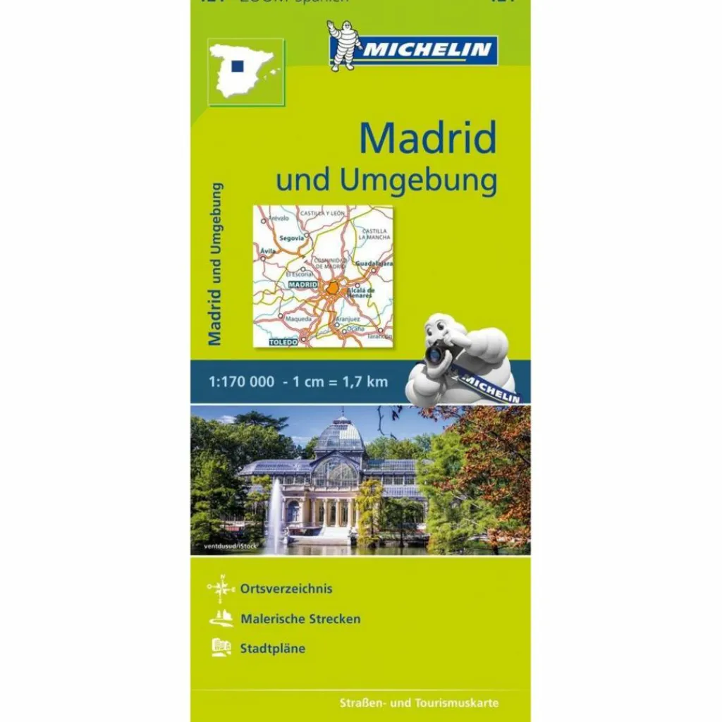 MICHELIN MADRID UND UMGEBUNG 1 : 170 000 - Straßenkarte^ Straßenkarten|Straßenkarten
