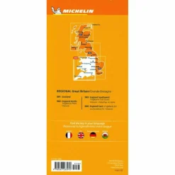 MICHELIN MAP GREAT BRITAIN: WALES, THE MIDLANDS, SOUTH WEST - Straßenkarte^ Straßenkarten|Straßenkarten