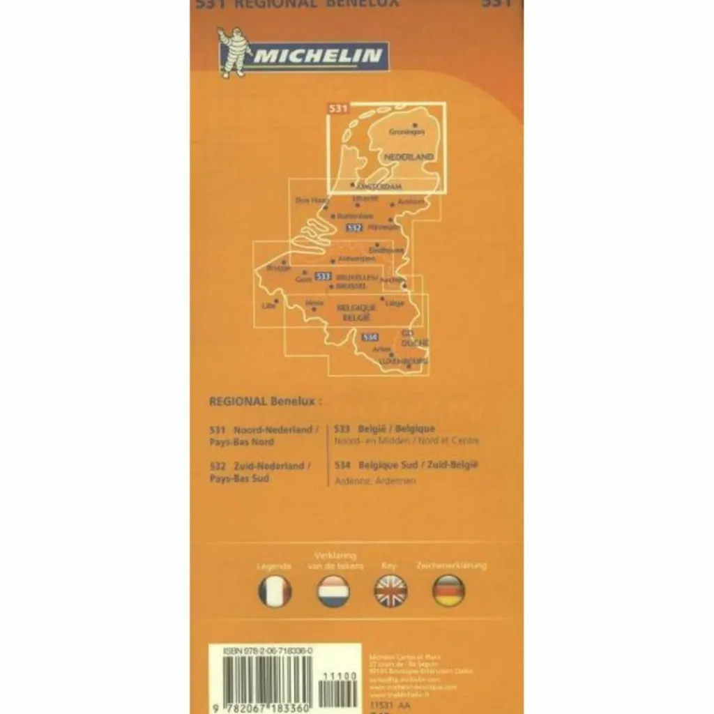 Straßenkarten|Straßenkarten*MICHELIN NIEDERLANDE NORD - Straßenkarte