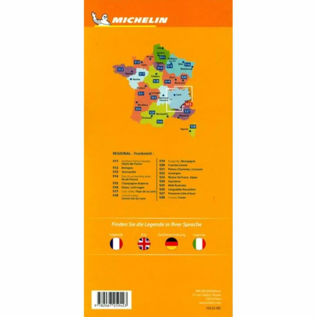 Straßenkarten|Straßenkarten*MICHELIN RHONETAL - FRANZÖSICHE ALPEN - Straßenkarte