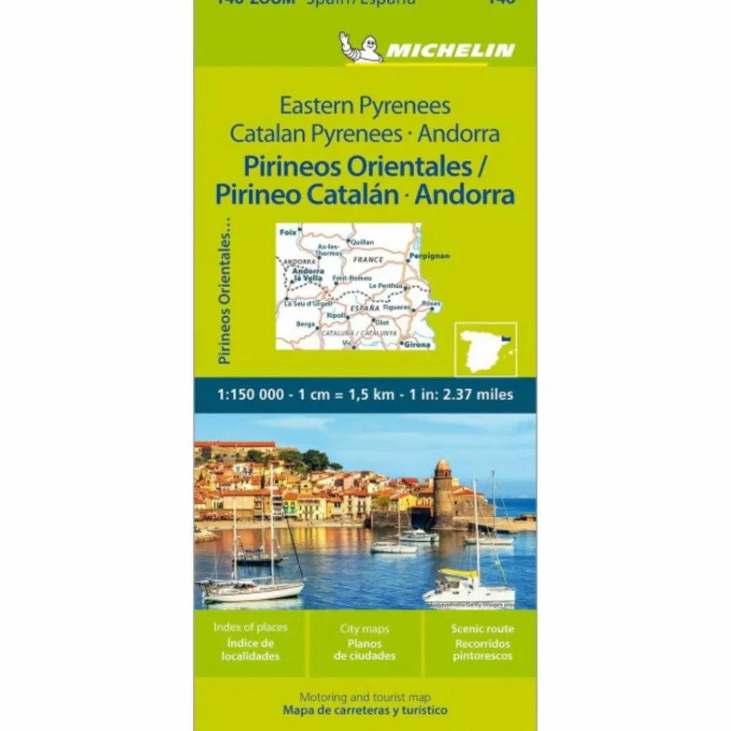 Straßenkarten|Straßenkarten*MICHELIN ÖSTLICHE PYRENÄEN - Straßenkarte