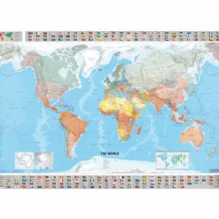 MICHELIN WELT. PLANO. 1 : 28 500 000 - Weltkarte^ Wandkarten Und Poster