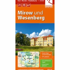 Fahrradkarten|Gewässerkarten*MIROW UND WESENBERG 1 : 50 000 - Karte