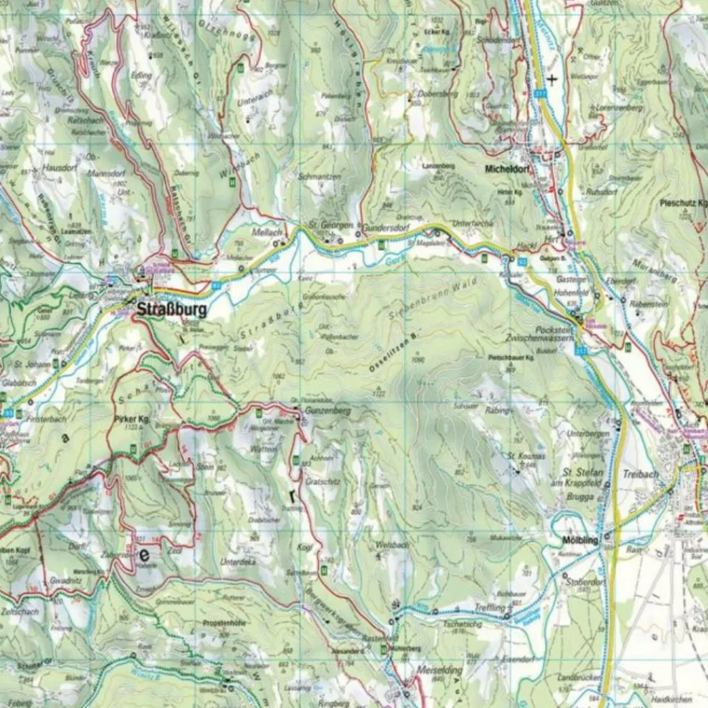 Wanderkarten Und Winterkarten|Wanderkarten Und Winterkarten*MITTELKÄRNTEN, WANDER-, RAD- UND FREIZEITKARTE 1:50.000 - Wanderkarte