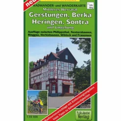 Fahrradkarten|Wanderkarten Und Winterkarten*MITTLERES WERRATAL, GERSTUNGEN, BERKA, HERINGEN - Wanderkarte