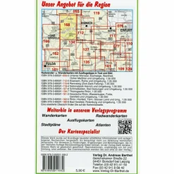 Fahrradkarten|Wanderkarten Und Winterkarten*MITTLERES WERRATAL, GERSTUNGEN, BERKA, HERINGEN - Wanderkarte