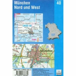 Fahrradkarten|Wanderkarten Und Winterkarten*MÜNCHEN NORD UND WEST 1 : 50 000 ((UK 50-40)