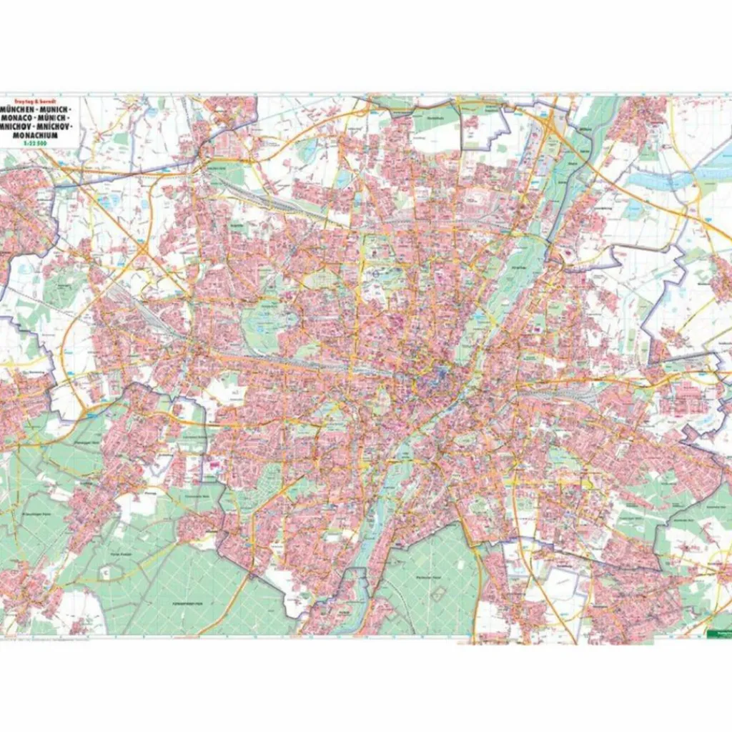 Wandkarten Und Poster*MÜNCHEN STADTPLAN PLANO - Poster