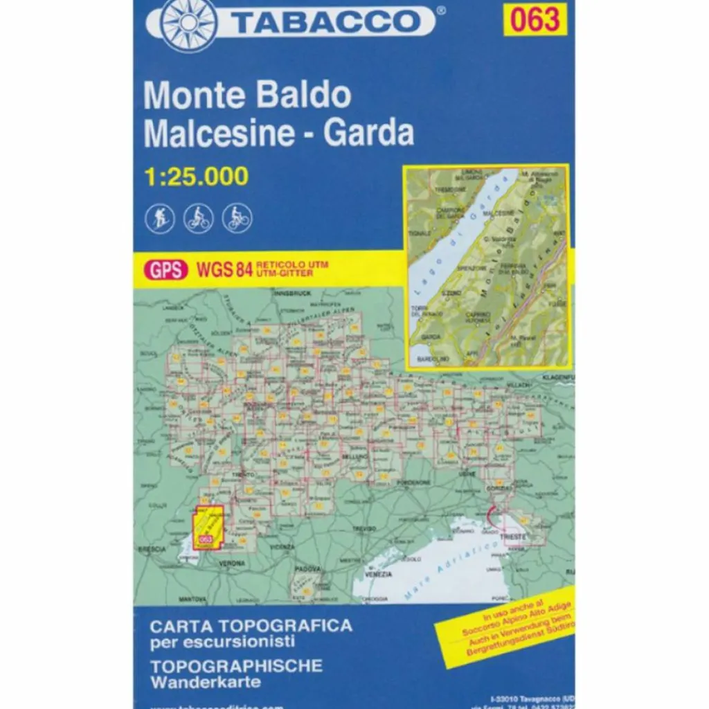 Wanderkarten Und Winterkarten|Wanderkarten Und Winterkarten*MONTE BALDO 1:25 000 - Wanderkarte