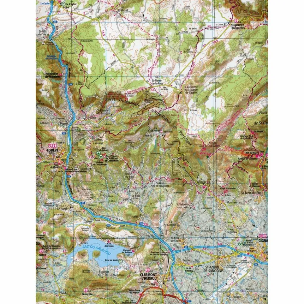 MONTPELLIER.NÎMES.BÉZIERS 1:100 000 - Karte^ Straßenkarten|Straßenkarten