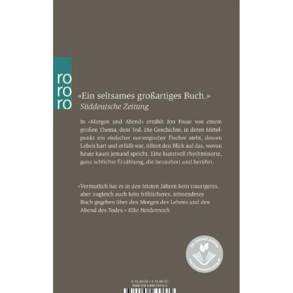 MORGEN UND ABEND - Roman^ Romane