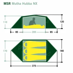 MSR MUTHA HUBBA NX - Kuppelzelt^ 3-Personen-Zelte|3-Jahreszeiten-Zelte