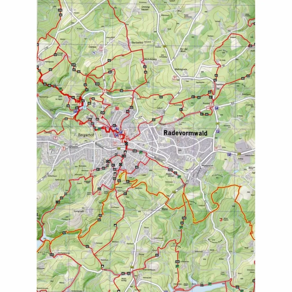 NATURPARK BERGISCHES LAND #1 1:25.000 - Wanderkarte^ Wanderkarten Und Winterkarten|Wanderkarten Und Winterkarten