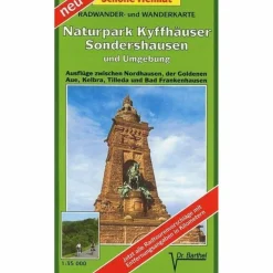 Fahrradkarten|Wanderkarten Und Winterkarten*NATURPARK KYFFHÄUSER, SONDERSHAUSEN UND UMGEBUNG - Wanderkarte