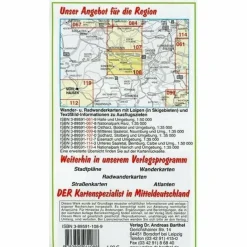 Fahrradkarten|Wanderkarten Und Winterkarten*NATURPARK KYFFHÄUSER, SONDERSHAUSEN UND UMGEBUNG - Wanderkarte