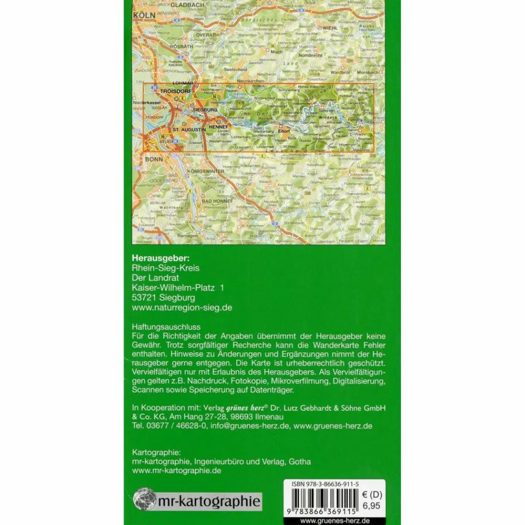 NATURREGION SIEG WANDERKARTE - Wanderkarte^ Wanderkarten Und Winterkarten|Wanderkarten Und Winterkarten