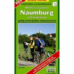 Fahrradkarten|Wanderkarten Und Winterkarten*NAUMBURG, MITTLERES SAALETAL UND UMGEBUN - Wanderkarte
