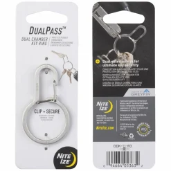 Nite Ize DUALPASS DUAL CHAMBER KEY RING - Schlüsselanhänger^ Schlüsselanhänger