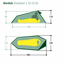 Nordisk SVALBARD 1 SI (2.0) TENT - Einpersonenzelt^ 1-Personen-Zelte|3-Jahreszeiten-Zelte